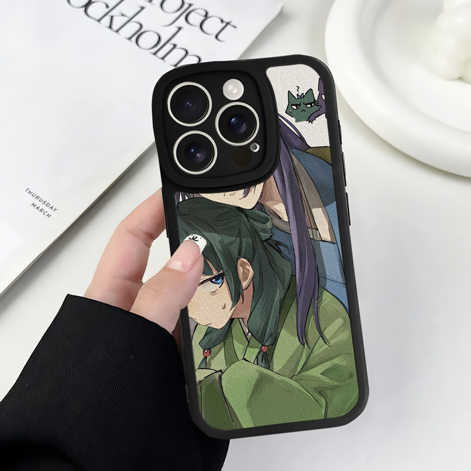 薬屋のひとりごと The Apothecary Diaries 【iPhone 16シリーズ対応】シリコンスマホケース（レザー調） 材質：シリコン